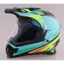 Мотошлем Racer JK802 черный/зеленый XL без визора